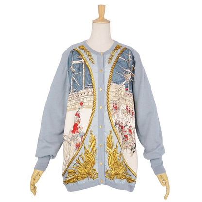 Hermes Vintage Cardigan Marine Cav