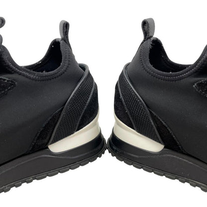 Louis Vuitton Sneakers Run Away 36.5 LV Circle Logo Suede Mesh Black