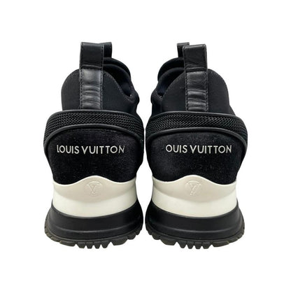 Louis Vuitton Sneakers Run Away 36.5 LV Circle Logo Suede Mesh Black