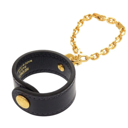 Hermes Glove Holder Box Calf Navy Gold Charm