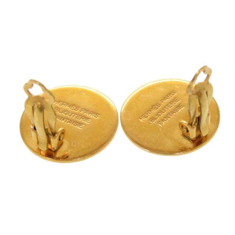 Hermes Gold Earrings