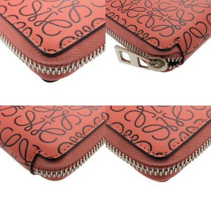 Loewe Anagram Leather Pink Bifold Wallet Black