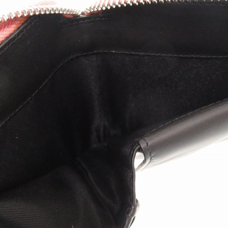 Loewe Anagram Leather Pink Bifold Wallet Black