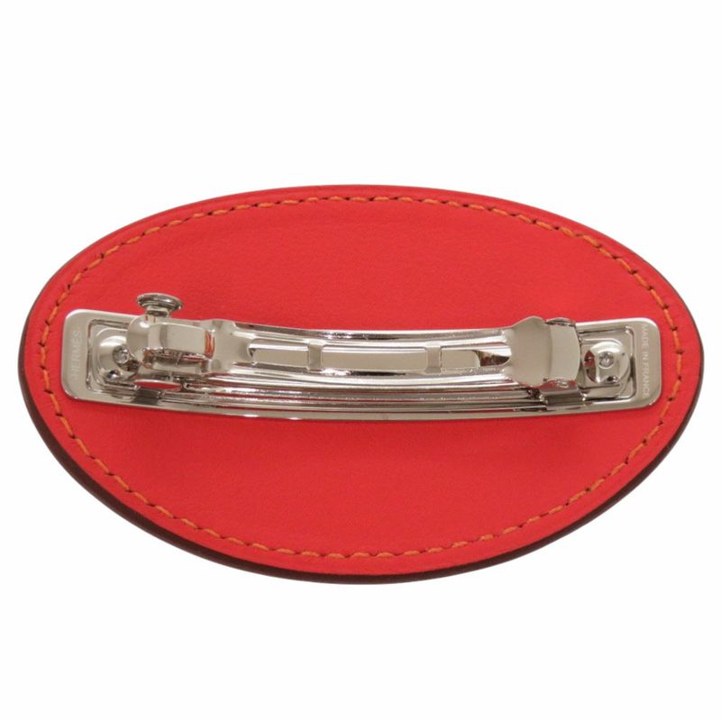 Hermes Evelyne Swift Orange Barrette Shoulder Bag