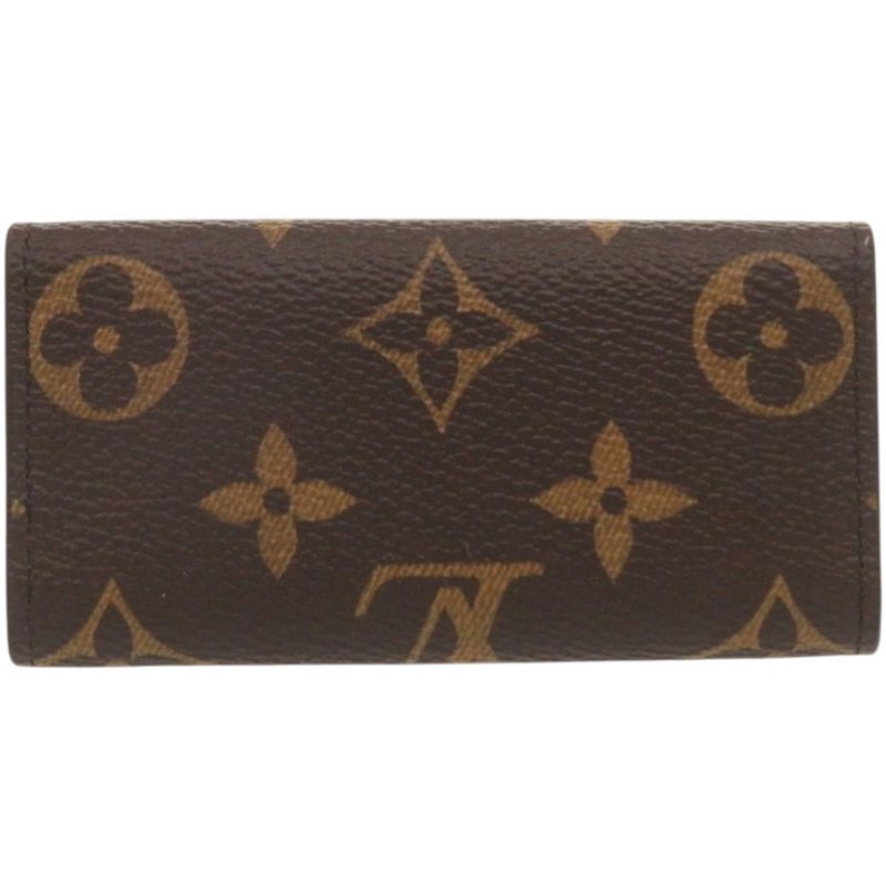 Louis Vuitton Multicles 4 Monogram Canvas Brown Key Case Key Holder