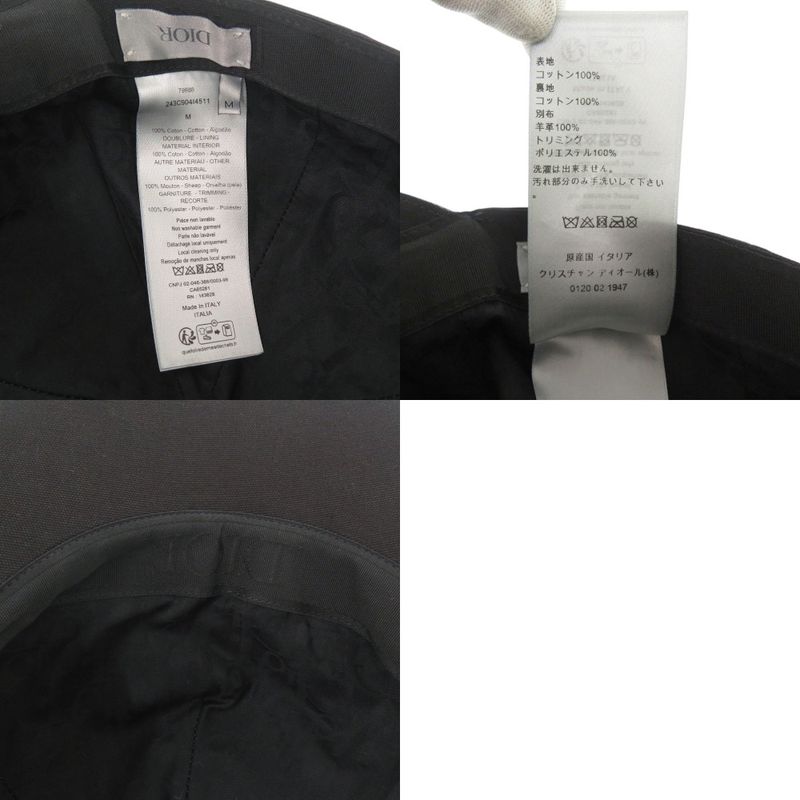 Dior Baseball Cap M Cotton Black