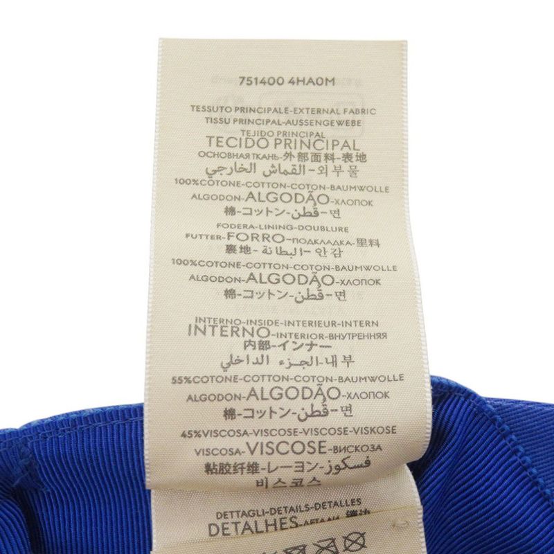Gucci Cotton Blue Hat Cap