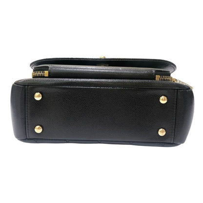 Chanel Shoulder Bag Business Affinity Caviar Leather Black