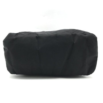 Prada Nylon Chain Tote Shoulder Bag Black Purse