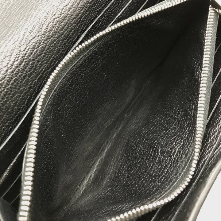 Hermes Kelly Turnlock Leather Wallet Black