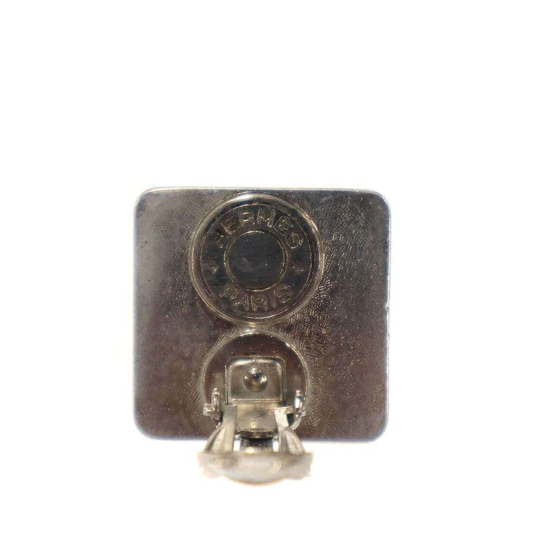 Hermes Medall Studs Earrings Set Gold Silver