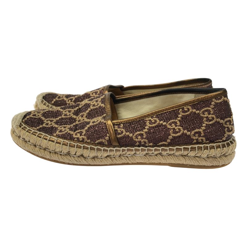Gucci GG Herintage Espadrille Slip Ons Brown 37 Shoulder Bag