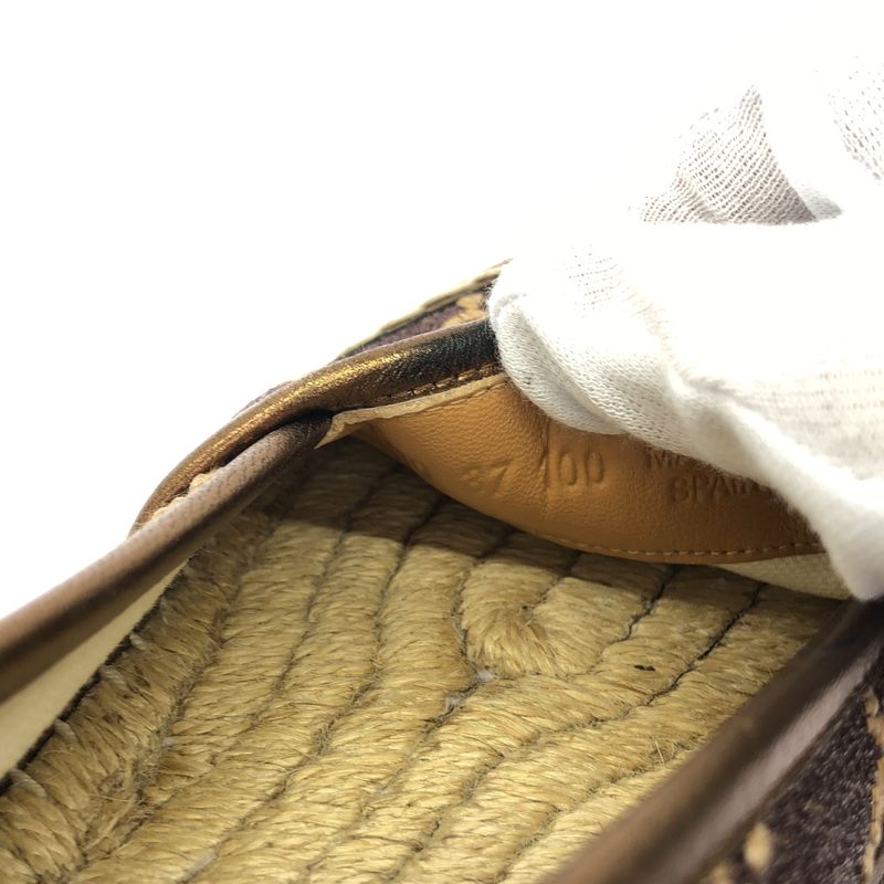 Gucci GG Herintage Espadrille Slip Ons Brown 37 Shoulder Bag