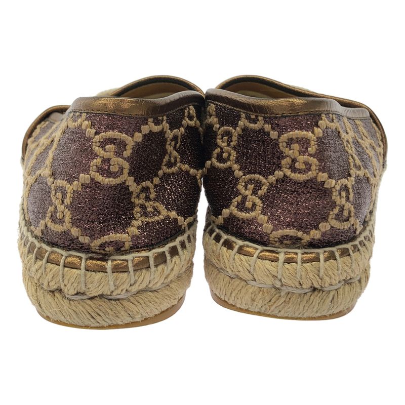Gucci GG Herintage Espadrille Slip Ons Brown 37 Shoulder Bag
