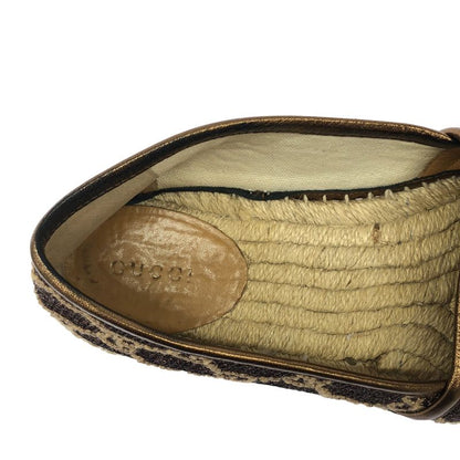 Gucci GG Herintage Espadrille Slip Ons Brown 37 Shoulder Bag
