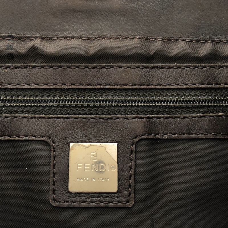 Fendi Pecan Shoulder Bag Khaki