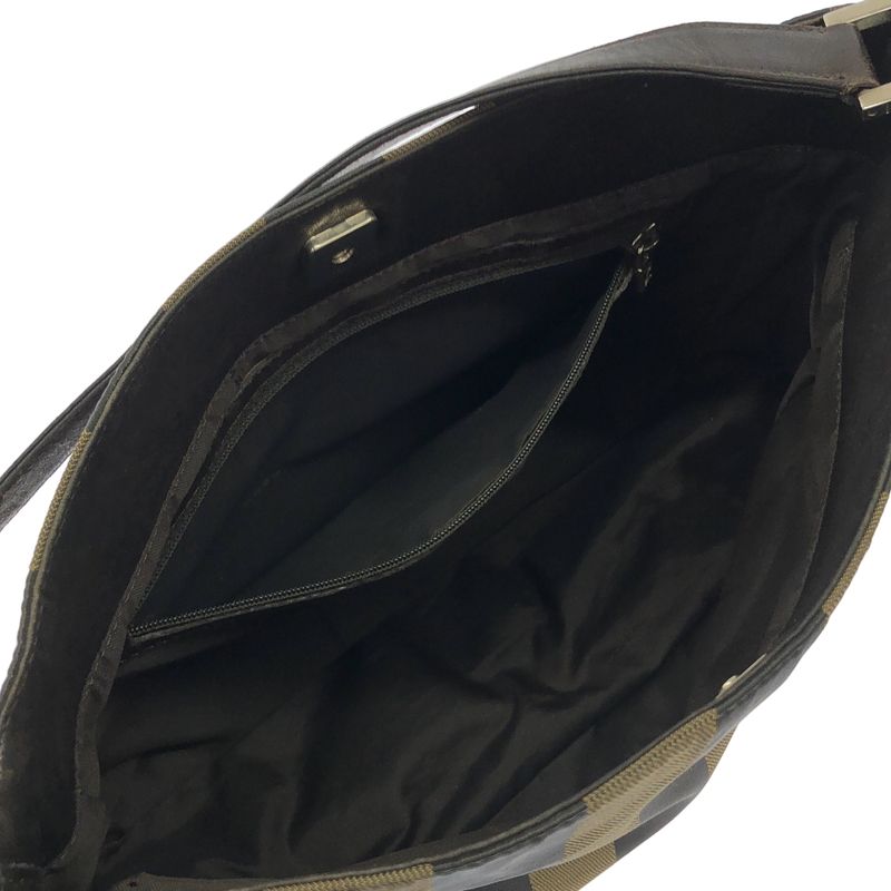 Fendi Pecan Shoulder Bag Khaki