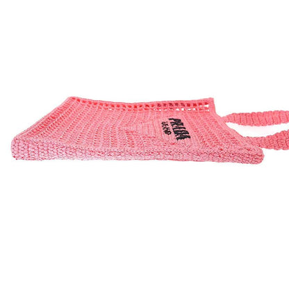 Prada Crochet Tote Pink
