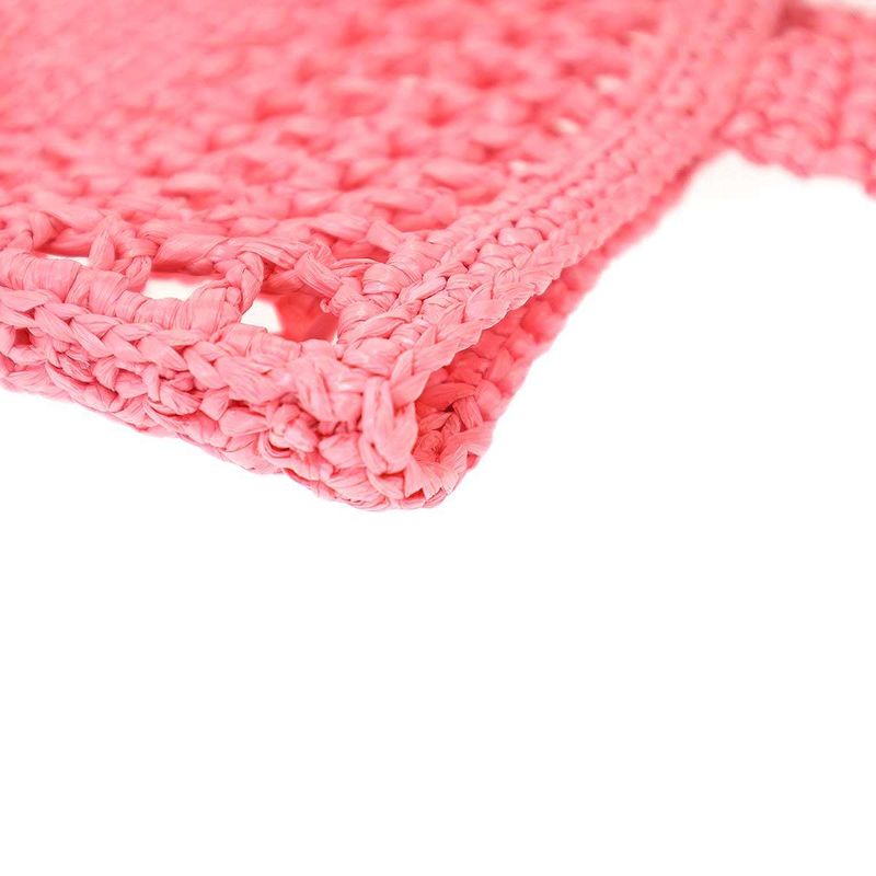 Prada Crochet Tote Pink