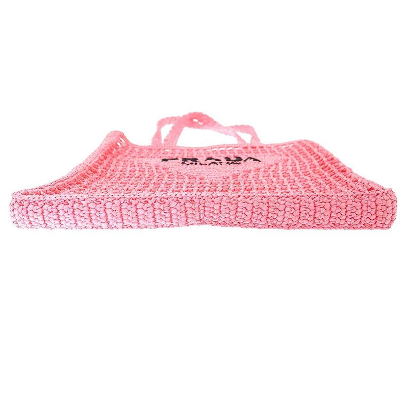 Prada Crochet Tote Pink