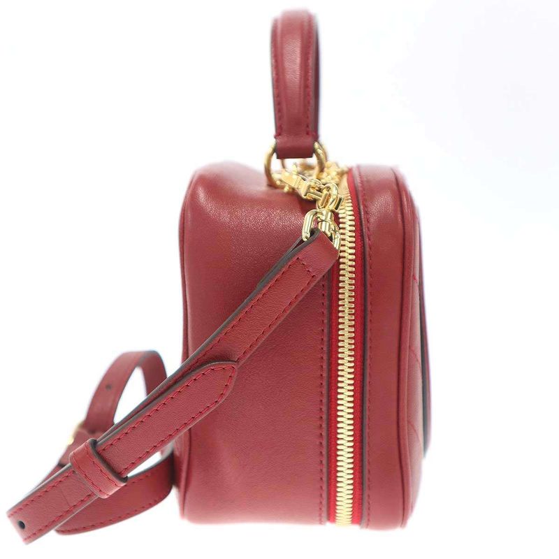 Gucci Blondie Top Handle Shoulder Bag Red