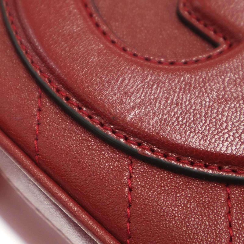 Gucci Blondie Top Handle Shoulder Bag Red
