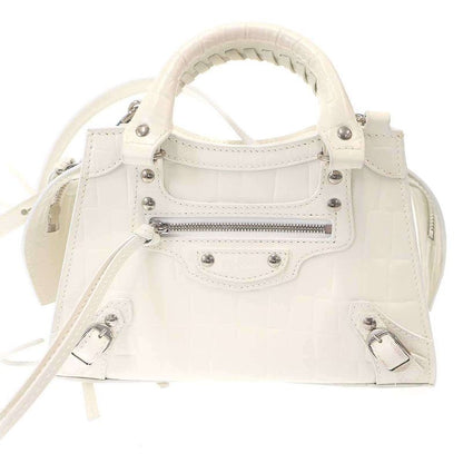 Balenciaga Neo Classic Mini Bag Neo Mini Croco Emboss 2-Way