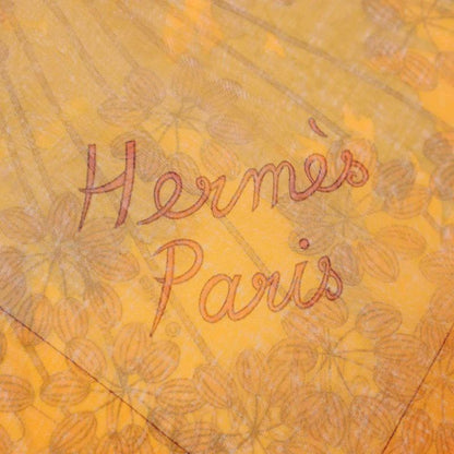 Hermes Carre 140 Ombelles Silk Scarf Orange