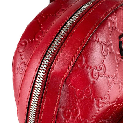 Gucci Backpack Leather Red