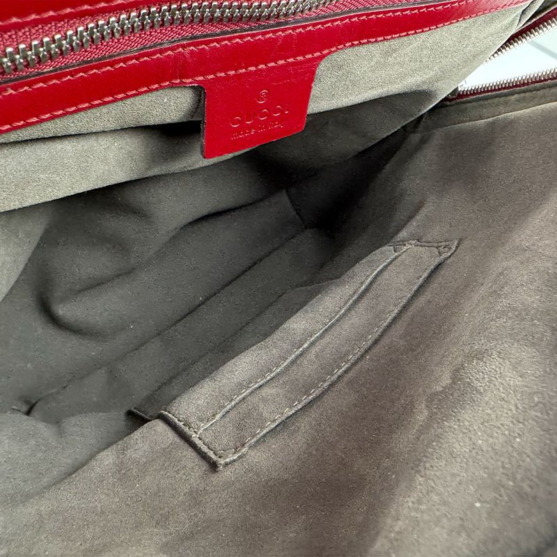 Gucci Backpack Leather Red