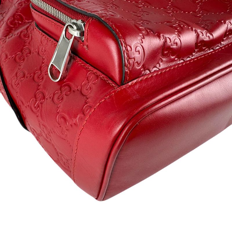 Gucci Backpack Leather Red