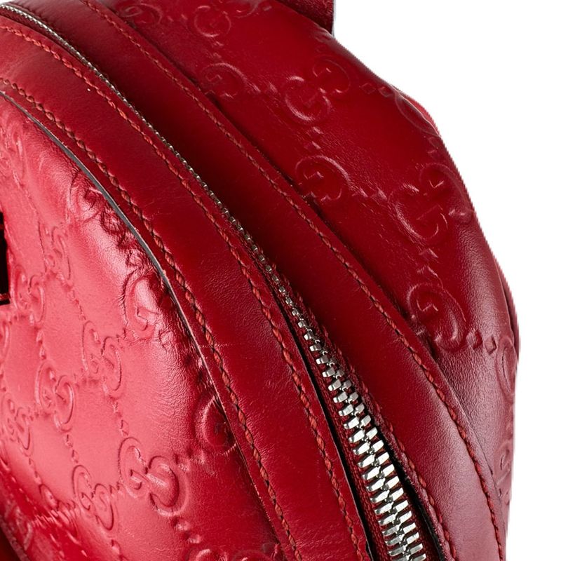 Gucci Backpack Leather Red