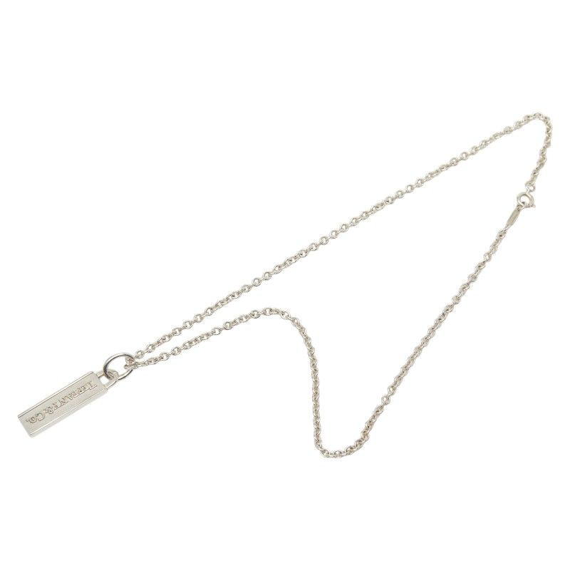 Tiffany & Co Logo Bar Silver Necklace