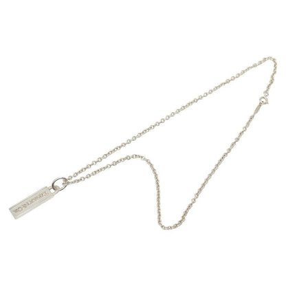 Tiffany & Co Logo Bar Silver Necklace