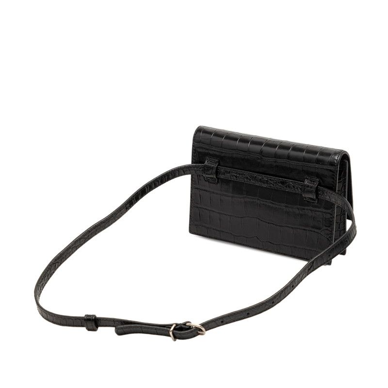 Balenciaga Shoulder Bag Leather Black
