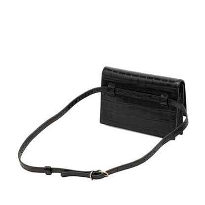 Balenciaga Shoulder Bag Leather Black