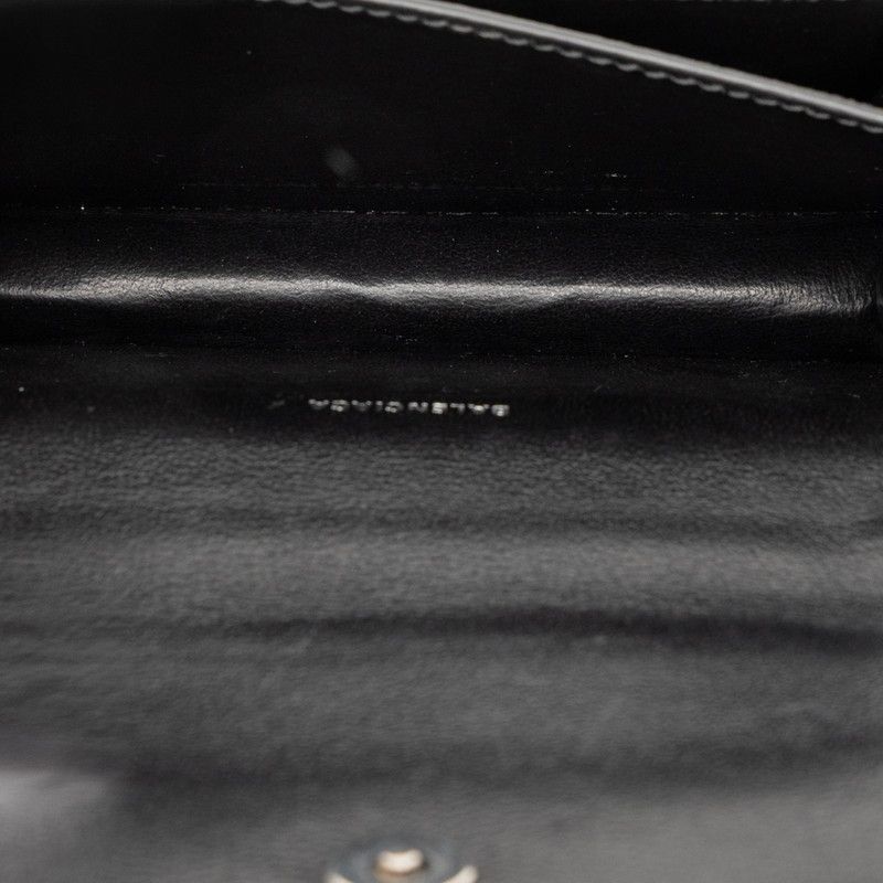 Balenciaga Shoulder Bag Leather Black