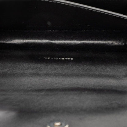 Balenciaga Shoulder Bag Leather Black