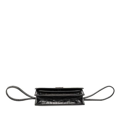 Balenciaga Shoulder Bag Leather Black