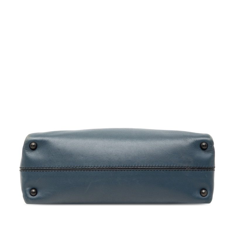 Bottega Veneta Piazza 2-Way Shoulder Bag Blue Leather