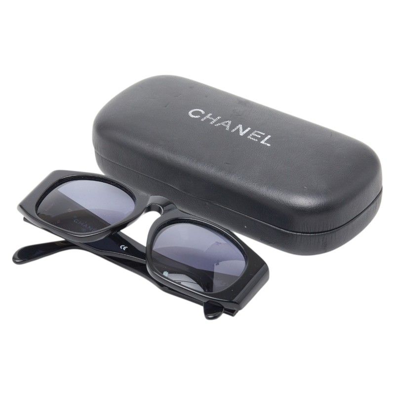 Chanel CC Logo Quilted Black Plastic Shoulder Bag
