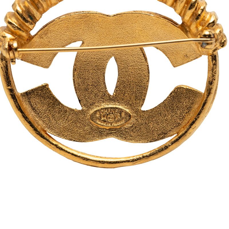 Chanel Vintage CC Logo Gold Plated Shoulder Bag