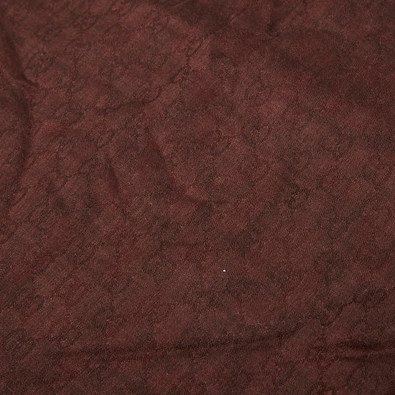 Gucci Leopard Brown Red Rayon Scarf