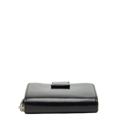 Fendi Zucchino Bifold Wallet Black Patent Leather