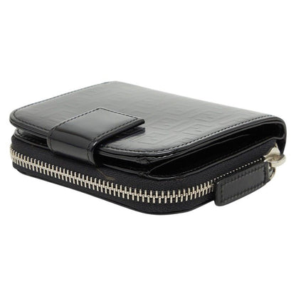 Fendi Zucchino Bifold Wallet Black Patent Leather