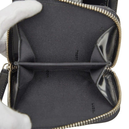 Fendi Zucchino Bifold Wallet Black Patent Leather