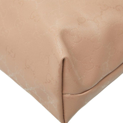 Gucci GG Supreme Tote Shoulder Beige Calf Leather