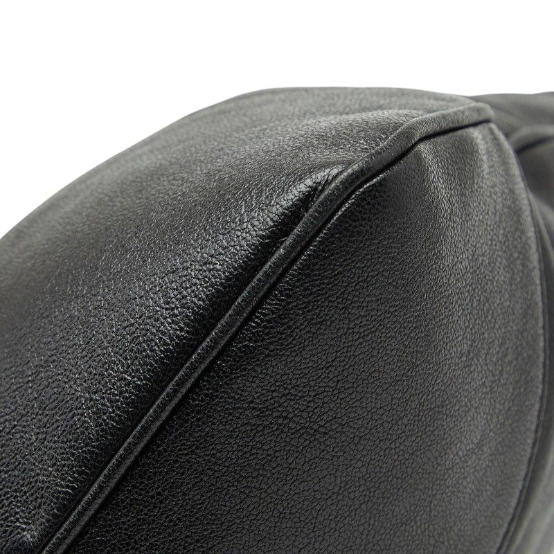 Gucci Horsebit Shoulder Bag Drawstring Black Leather