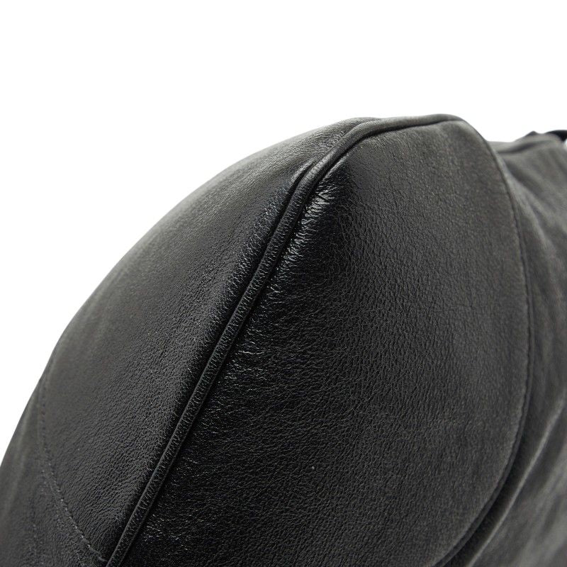 Gucci Horsebit Shoulder Bag Drawstring Black Leather