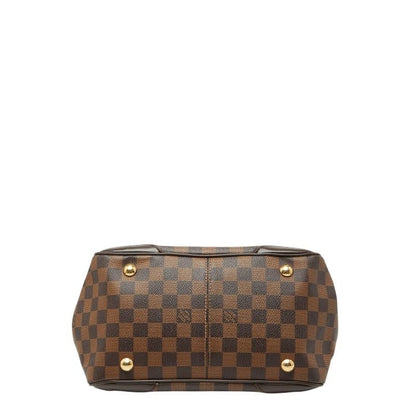 Louis Vuitton Damier Verona PM Brown Leather Handbag